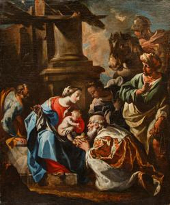 Scuola Napoletana del XVII – XVIII secolo, Adorazione dei Magi